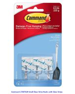 Contoh Alat Perlengkapan Kantor merk 3M Command , Gambar Produk Command 17067CLR-9 Small Clear Wire Hooks harga 45000 di Toko Peralatan Sekolah Murah