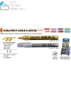 Katalog peralatan kantor Artline 900XF Metalic INK Marker Spidol Highly Water And Fade Resisten Bullet Style dan gambarnya