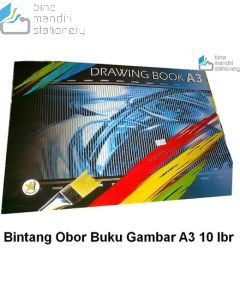 Gambar Atk Bintang Obor Buku Gambar A3 10 Lembar Sketchbook Sketsa Beli di Toko Bina Mandiri Stationery harga murah semua peralatan sekolah lengkap