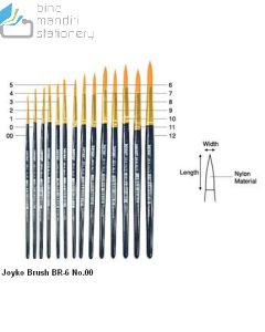 Gambar Joyko Brush BR-6 No.10 Kuas Lukis Cat Air Cat Minyak Akrilik merek Joyko