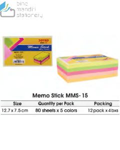 Jual Sticky Note Joyko Memo Stick MMS-15 terlengkap di toko alat tulis